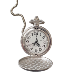 Montre à gousset Argent Paris 3 monuments GM