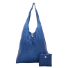 Sac cabas pliable bleu"Cubes" – Eco Chic