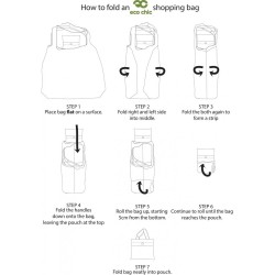 Sac cabas pliable Lila "Papillons" – Eco Chic