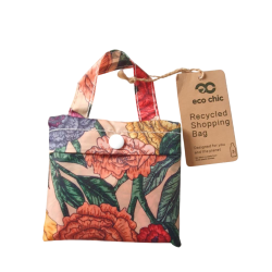 Sac cabas pliable Beige "Pivoines" – Eco Chic