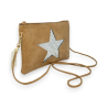 Pochette Camel avec étoile pailletée