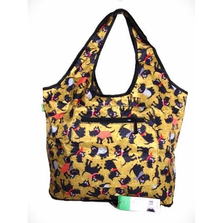 Sac week-end pliable Ocre "Scottish noir" Eco Chic
