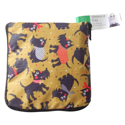 Sac week-end pliable Ocre "Scottish noir" Eco Chic