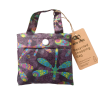 Sac cabas pliable Violet foncé "Libellules" – Eco Chic