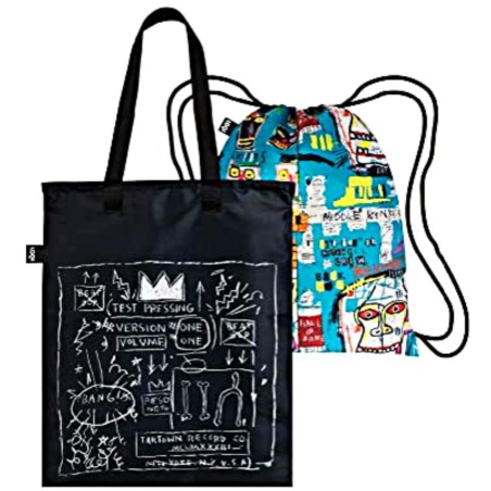 Sac à dos/ Cabas réversible LOQI "Couronne et Crâne" - Jean-Michel Basquiat