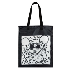 Sac à dos/cabas réversible LOQI  " Andy Mouse et Untitled" KEITH HARING