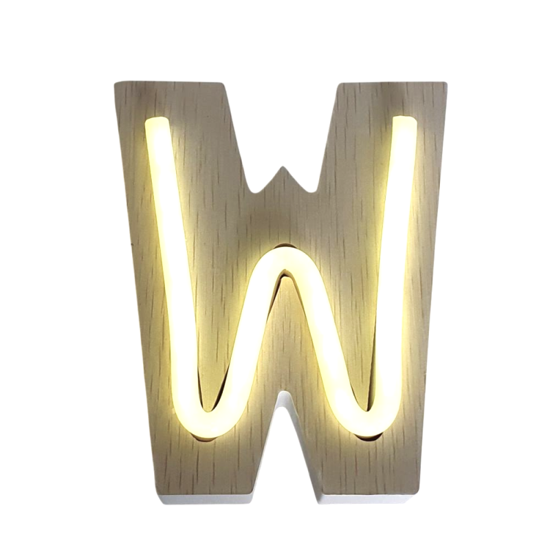 W- LETTRE NÉON