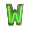 W- LETTRE NÉON