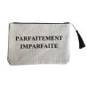 Pochette plate message "Parfaitement Imparfaite"