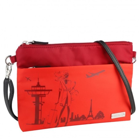 bag to fly Pochette de voyage Orange/Bordeaux coaban