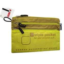 Triple pocket Anis/kaki -...