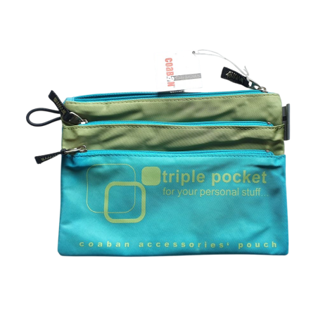 Triple pocket Turquoise/Kaki - Coaban