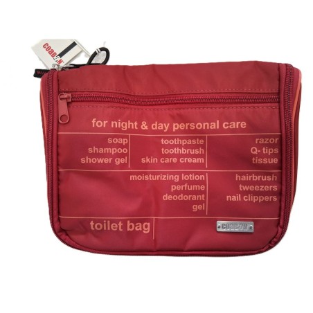 Trousse de toilette Bordeaux "Toilet Bag"- Coaban