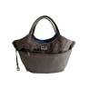 Petit Sac trapèze "Bonbon" Coaban Bleu réversible Gris