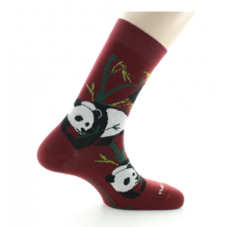 Chaussettes Panda bordeaux...