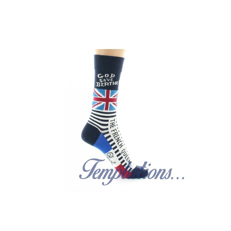 Chaussettes femme "God Save Berthe"