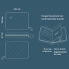 ÖGON Smart Wallets orange Portefeuille femme en aluminium matelassé