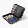 ÖGON Smart Wallets Silver Portefeuille femme en aluminium matelassé format passeport
