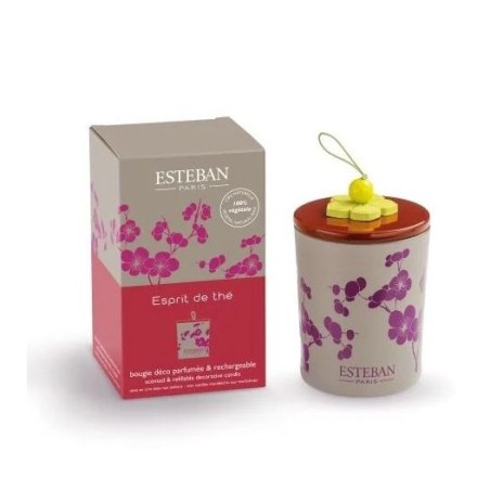 Bougie déco rechargeable Esprit de thé
