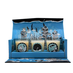 E-BOUGIE - Coffret 3 Bougies Bleu Atlantis