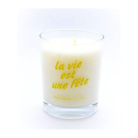 Bougie Parfumée Lucky Team « La vie est une Fête »