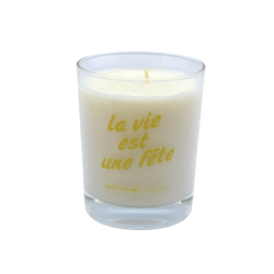 Bougie Parfumée Lucky Team « La vie est une Fête  »
