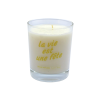Bougie Parfumée Lucky Team « La vie est une Fête  »
