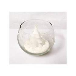 Verre globe et mini bougie...