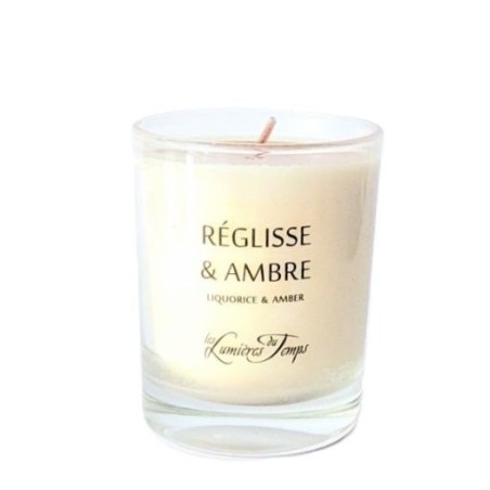 Bougie votive Reglisse et Ambre - Les lumières du temps