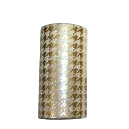 Bougie Pernici Pied de Poule Champagne Grand modèle