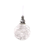 Boule transparente avec perles