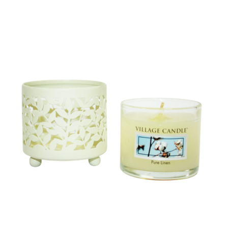 Porte votive en métal avec votive – Village Candle