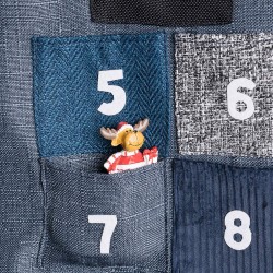 Calendrier de l’Avent en tissu -  Forme sapin