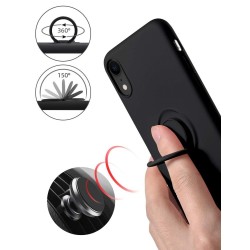 Coque iPhone XR BeFluo Noire - Moxie