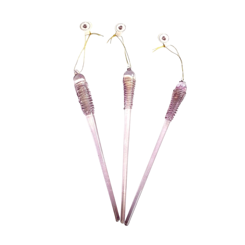 Gouttes en verre rose - Goodwill