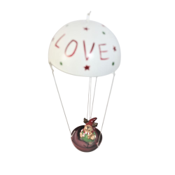 Décoration de noel à ressort personnage en parachute