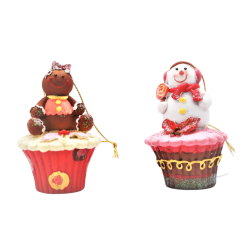 Décoration de noel Cupcake avec personnage Pain d’épice- Goodwill