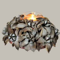 Centre table végétal avec photophore – Dekoratief