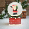 Boule à neige musicale avec Père Noël