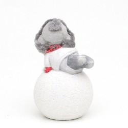 Figurine enfant sur boule de neige Led - Dekoratief