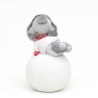Figurine enfant sur boule de neige Led - Dekoratief