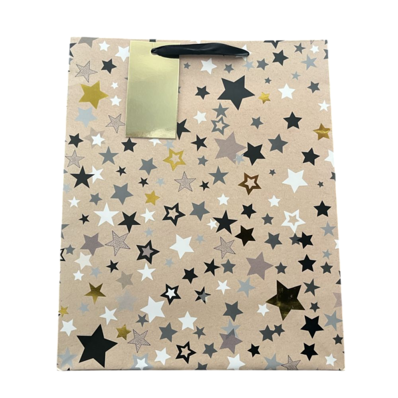 Sac cadeau étoiles  32 X 26 X 12 cm