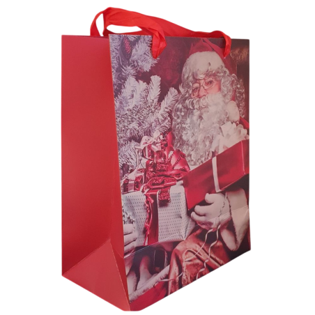 Sac cadeau Père Noël  23 x18 x 10 cm