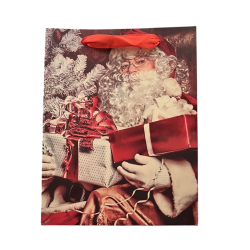 Sac cadeau Père Noël  23 x18 x 10 cm
