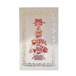 Carte double de noël "Sapin doré" - Rossi