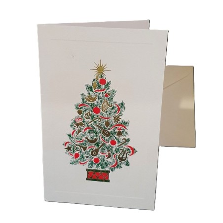 Carte double de noël "Sapin vert" - Rossi