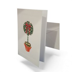 Carte double de noël "Arbre...
