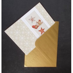 Carte de Noël double "Botte de Noël rouge" - Picture Palace