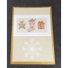 Carte de Noël double "Botte de Noël Blanche" - Picture Palace