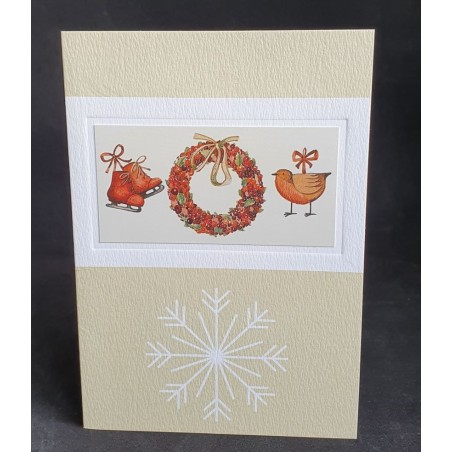 Carte de Noël double "Couronne de Noël" - Picture Palace